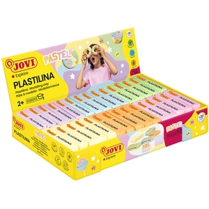 Jovi boetseerpasta Plastilina Pastel, 30 pakjes van 50 gr pas cher