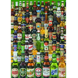 Puzzle 1000 Pièces - Bières - EDUCA - Nature morte et objets - Multicolore - Vert pas cher