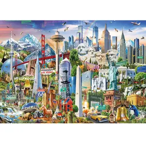 Puzzle Architecture et monument - EDUCA - 1500 pièces - Pour adultes pas cher