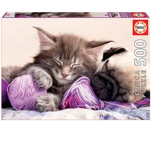 Puzzle Animaux EDUCA 500 pièces - Compagnons de rêves pas cher