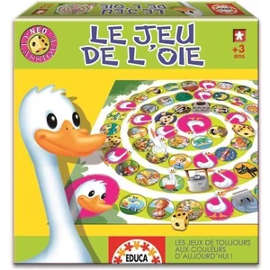 Jeu de l'oie EDUCA Neo Classique - Design frais et dynamique - Pour enfants à partir de 3 ans pas cher