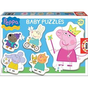 Puzzle Peppa Pig - EDUCA - 24 pièces - Enfant - Multicolore - Dessins animés et BD pas cher