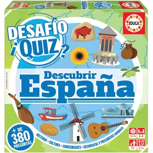 Educa - Défi Quiz-Découvrez l'Espagne Jeu de Société (18217) pas cher
