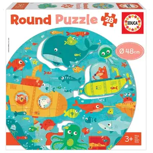 Comparateur de prix : Educa Unterwasser - Rund-Puzzle (Puzzle)