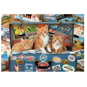 Puzzle Educa - Chatons voyageurs, 200 pièces pas cher