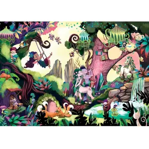 Educa Puzzle mystérieux Forêt magique 200 T. (200 pièces) pas cher