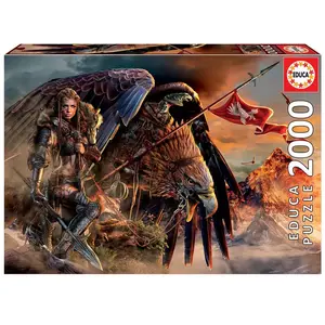 Educa Puzzle 2000 pièces : Cavalier de l'Aigle Coloris Unique pas cher