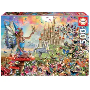 Educa Fées et papillons pcs puzzle (500 pièces) pas cher