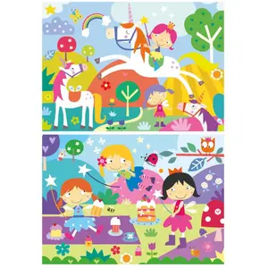 Educa - Monde fantastique. Set de 2 puzzles avec 48 pièces chacun comp... pas cher