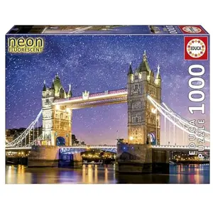 EDUCA-1000 TOWER BRIDGE, LONDRES "NEON" pas cher