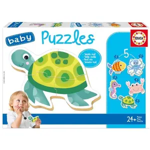 Educa Puzzle 3-5 Morskie stworzenia - Puzzel 3-5 Zeedieren pas cher