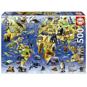 Puzzel Educa 500 stukjes Danger of extinction pas cher