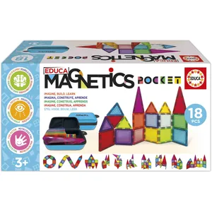 Magnetics Mallette - Jeu de construction - EDUCA - 18 blocs magnétique... pas cher