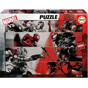 Puzzle - EDUCA - Marvel VS -1000 pièces pas cher