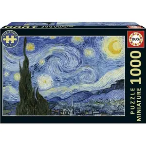 Educa Miniature 1000 La Nuit étoilée, Van Gogh (1000 pièces) pas cher