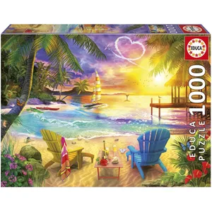 Educa Puzzle Tauche ein in die Liebe 1000 Puppen (1000 pièces) pas cher