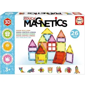 Comparateur de prix : Jeu de construction magnétique - EDUCA - Educa Magnetics 26 Pcs