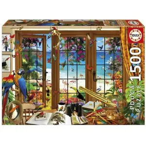 Puzzle - EDUCA - Fenetre de lObservateur dOiseaux - 1500 pièces pas cher