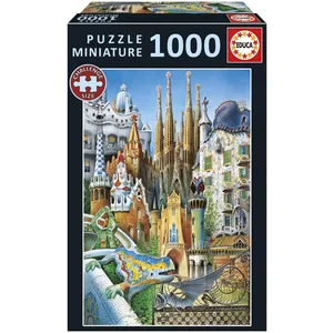 Puzzle - EDUCA - Gaudí Collage Miniature - 1000 pièces pas cher