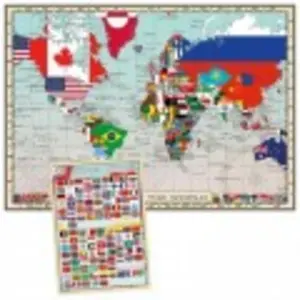 Puzzle 150 pièces Educa Géo Drapeaux du monde pas cher