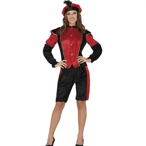 Fiestas Guirca - Pietenpak Piet Precies zwart / rood dames - maat 42-4...Vendu parbol