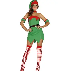 Guirma - Kerst & Oud & Nieuw Kostuum - Spannende Kerst Elf - Vrouw - G...Vendu parbol