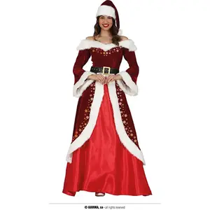 GUIRMA - Kerstvrouwkostuum met vergulding voor vrouwen - L (40)Vendu parbol