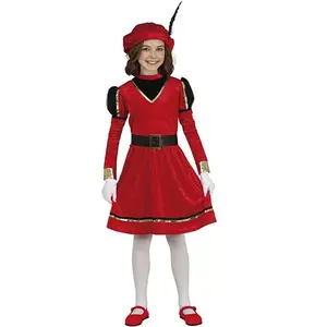 Fiestas Guirca - Pietenjurk rood / zwart 5-6 jaar - Welkom Sinterklaas... pas cher