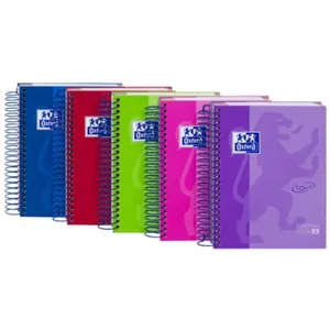 Oxford Cahier ... spirale European Book Touch, A6, quadrill' 0,000000 Noir pas cher