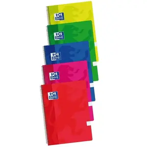 Oxford Pack 5 Bloc plastique 90 gr Fº 80 quadrillé pas cher