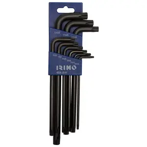 Jeu De 9 Clés Inviolables Torx® Noiries Déportées T10-T50 454-9-H Irimo Irimo pas cher