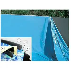 Liner pour Piscine circulaire en PVC - TORRENTE - 230x120cm - Bleu - P... pas cher