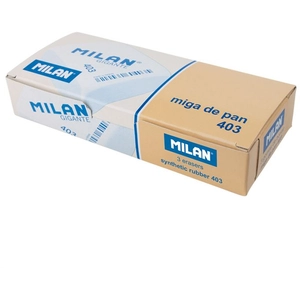 Aucune MILAN 403 Lot de 3 gommes à effacer pas cher