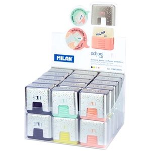 Aucune Exposant 30 gommes à effacer Milan 430 + étuis silVendu parfnac-be