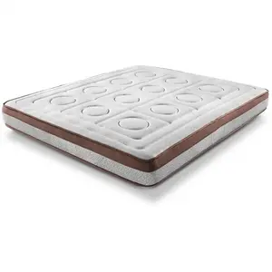 BE ZEN Matelas extradoux 7 zones 90X190 à mémoire de forme 21 cm - Toscana Deluxe - équilibré - Literie confort pas cher