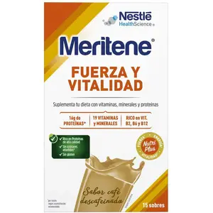 Meritene Café Décaféiné Saveur Shake 15 Enveloppes pas cher