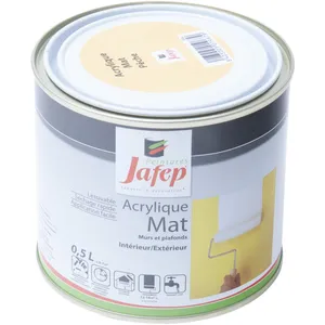 Peinture acrylique Pêche mat Jafep 0,5 l pas cher