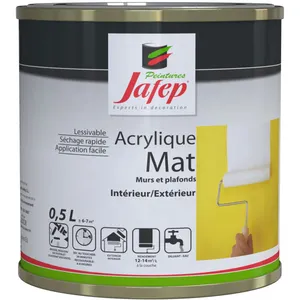Peinture acrylique mat mauve Jafep 0,5 l pas cher