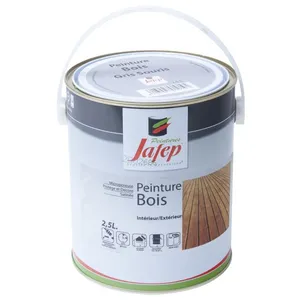 Peinture bois gris souris Jafep 2,5 l pas cher