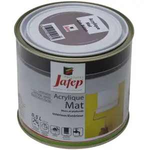 Peinture acrylique mat gris béton Jafep 0,5 l pas cher