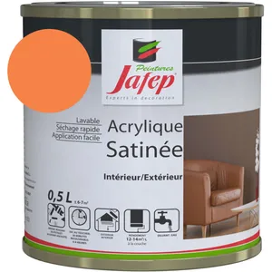 Peinture acrylique satinée rose Jafep 0,5l 0,5 l 0,5 l pas cher
