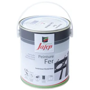JAFEP Peinture - Antirouille - Gris Métal - 2,5 L - Monocouche - Brillant - GlycérophtaliqueVendu parcdiscount