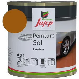 JAFEP Peinture - MARQUE - Rouge Rouille - 0,5 L - Monocouche - Mat pas cher