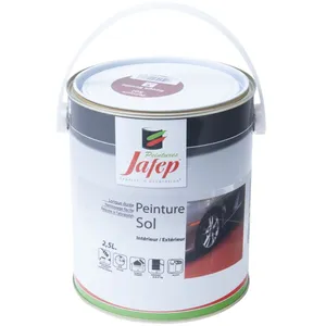 Peinture sol rouge rouille Jafep 2,5 L pas cher