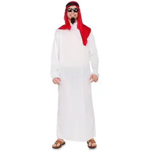 Witbaard Verkleedpak Arabier Heren Polyester Wit Maat Xl pas cher