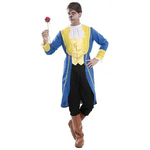 Déguisement de Prince Bête pour femme - La Belle et La Bête - Disfrazzes - Multicolore - Bleu pas cher