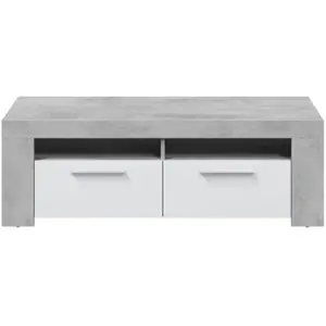 LOUNGITUDE 13Casa Corinto H01 Meuble TV Melamine 120 x 42 x 40 cm pas cher