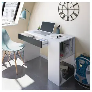 Habitdesign Table d'étude avec 1 tiroir, table d'étude ou de scirtoire... pas cher
