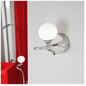 CRISTALRECORD Applique murale 1 luz lotto nickel satiné cr 006-2195-1-053 pas cher