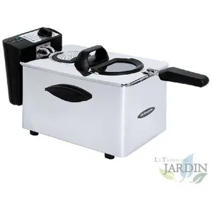 SUINGA Friteuse professionnelle en acier inoxydable Orbegozo 4 L Therm... pas cher